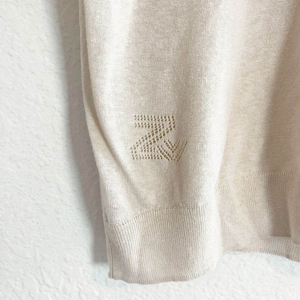 Zadig & Voltaire Nida Mon Amour Sweater vest in cream top Large - Picture 6 of 13